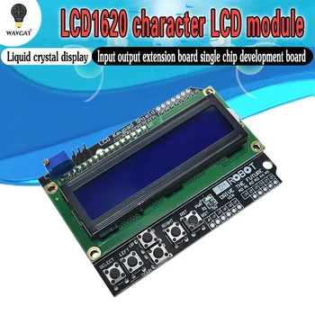 1 ADET LCD Tuş Takımı Kalkanı LCD1602 LCD 1602 Modülü Ekran Arduino İçin ATMEGA328 ATMEGA2560 ahududu pi UNO mavi ekran