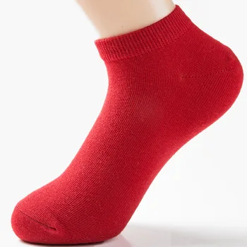 1 Çift Yeni Yaz Tekne Çorap Büyük Kırmızı Pamuklu Çorap Esprili ve Sevimli Adım Kötü Adam Erkek ve kadın Kısa Çorap Toptan