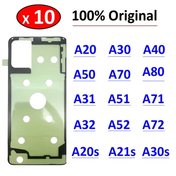 10 Adet Arka Pil Kapağı Kapı Sticker Yapışkanlı Su Geçirmez Samsung A20 A30 A50 A70 A20s A21s A30s A31 A51 A71 A32 A52 A72