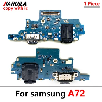 10 Adet Orijinal Şarj Kurulu Flex Samsung A72 USB Bağlantı Noktası Konektörü Dock esnek şarj Kablosu