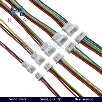 10 Takım 10CM/15CM/20CM JST 1.25 2/3/4/5/6 pin erkek dişi fiş konnektörü tel ile 1.25 MM 2pin/3pin/4pin/5pin kablo 2p/3p/4p / 5p / 6p
