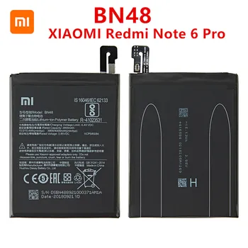 100 % Orijinal BN48 Pil 4000mAh Xiaomi redmi İçin Not 6 Pro Yüksek Kalite BN48 Pil