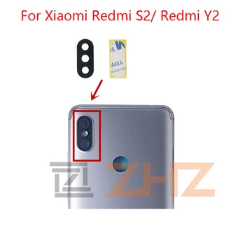 2 adet Xiaomi Redmi için S2 / Redmi Y2 Arka Arka Kamera Cam Lens Ana Kamera Cam Lens Değiştirme Onarım Bölümü