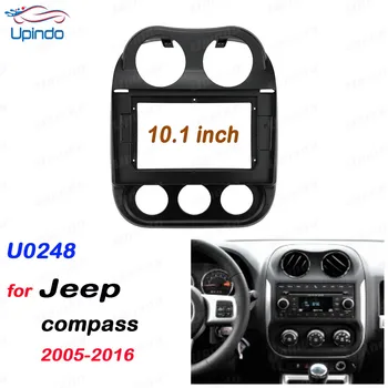 2 Din 10.1 İnç Araba Radyo Kurulum DVD GPS Mp5 Plastik Fasya Paneli Çerçeve Jeep Pusula 2005-2016 için Dash Montaj Kiti