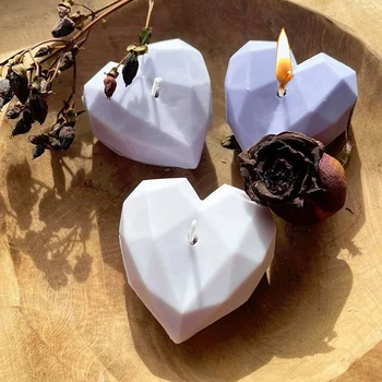 3D Mum Kalıpları Aşk Kalp Şekli silikon kalıp Mousse Kek Çikolata Kalıp Alçı Reçine Zanaat Süsler Yapma Ev Dekorasyon