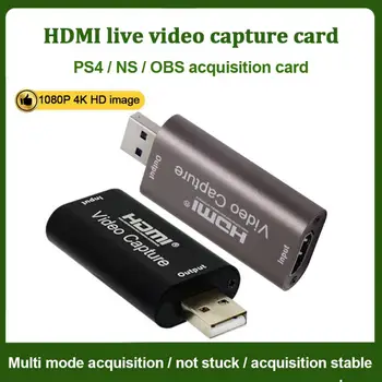 4K 1080P Video SES Yakalama Kartı USB 3.0 USB2.0 HDMI İçin uyumlu PS4 Oyun DVD Kamera Kamera Kayıt Canlı Akış