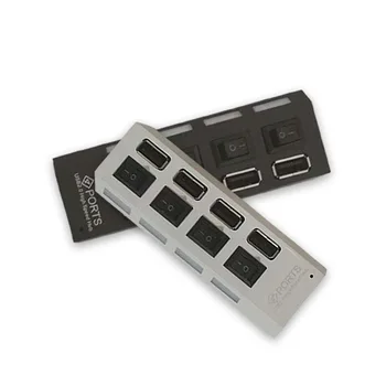 4Ports USB 480 Mbps/2.0 Adaptörü USB Kapalı Splitter USB PC Dizüstü Bilgisayar Çevre birimleri Aksesuarları USB Hub İçin Geçin 
