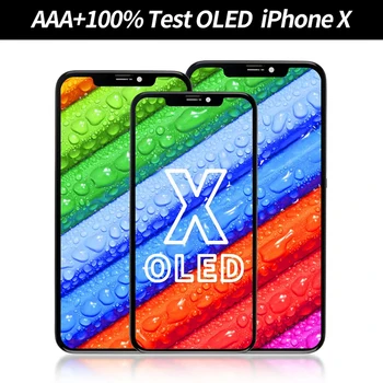 AAA + 100 % Test Incell LCD Oled Ekran iPhone X XR XS 11 12 Pro Max Ekran Değiştirme Onarım Yüksek Çözünürlüklü Ücretsiz Aracı ile