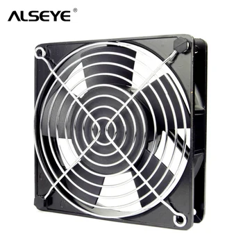 ALSEYE AC 220/240V 120mm Fan Metal çerçeve 12cm AC soğutma fanı kapaklı 50 / 60Hz 2500RPM İki Bilyalı Rulman Soğutma Fanı