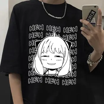 Anime Casus X Aile Anya Forger T-Shirt Erkek Kadın kısa kollu tişört Rahat Harajuku T Shirt Moda Unisex Streetwear Tees