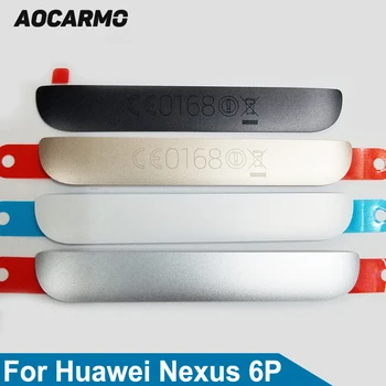 Aocarmo Arka Pil arka Kapak Konut Kapı Alt Metal Parça Dekoratif Levha Sticker Google Huawei Nexus 6 P