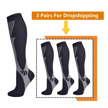 Brothock 3 Pairs Dropshipping varis çorabı 20-30 mmHg Atletik Naylon Tıbbi Hemşirelik Çorap Spor