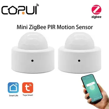 CORUI Tuya Mini Zigbee Akıllı Vücut Hareket Sensörü PIR Hareket Sensörü Akıllı Yaşam App Kontrolü Akıllı Ev Güvenlik Sistemi