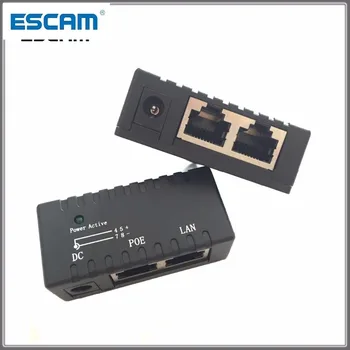 ESCAM POE00 POE enjektörü 2 port RJ45 PoE Splitter Power over Ethernet Anahtarı Güç cctv için adaptör IP Kamera HD AVI CVI