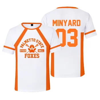 Foxhole Mahkemesi Palmetto Devlet Tilkiler Lacrosse Jersey Cosplay WİLDS MİNYARD 3D T-shirt Erkek / kadın kıyafetleri Çocuklar Tees