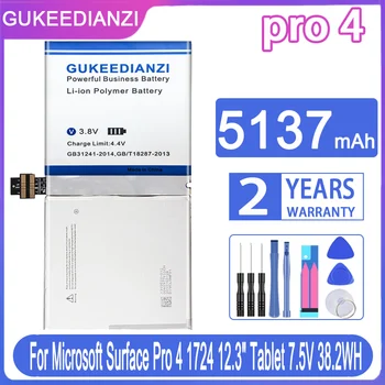 GUKEEDIANZI Microsoft Surface Pro 4 Için Yedek Pil 5137 mAh Pro4 1724 12.3 