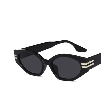 Güneş gözlüğü Kadın Moda Üçgen Tonları 2021 Yeni Vintage Erkekler Marka Kedi Gözü Lüks Kadın güneş gözlüğü UV400 Küçük Gözlük Oculos