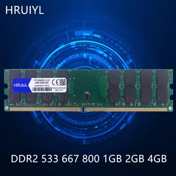HRUIYL masaüstü bellek DDR2 1 GB 2 GB 4 GB 1.8 V Çift Kanal Bellek Sopa 533 667 800 MHZ PC2-4200 5300 6400 PC anakart Memoria