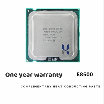 Intel Core 2 Duo İşlemci E8500 (6 M Önbellek, 3.16 GHz, 1333 MHz FSB) SLB9K EO LGA775 Masaüstü CPU Intel merkezi işlem birimi