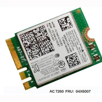 Intel Dual Band Kablosuz - AC 7260 WiFi+BT 4.0 Combo kart Lenovo Thinkpad Y40 Y50 X240 T440 Serisi, FRU 04X6007 20200552