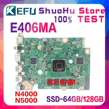 KEFU, Anakart, L406MA, E406MAS, E406MA, E406M, E406, Laptop, Anakart, N4000, N5000, 4GB-RAM, SSD-64G / 128G, Anakart