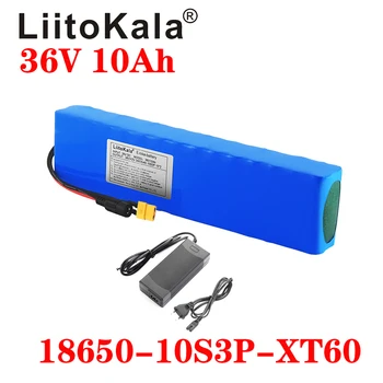 LiitoKala 36V 10Ah 600watt 10S3P lityum iyon batarya Paketi 15A BMS Xiaomi Mijia M365 Pro Ebike Bisiklet Scooter XT60 T Fiş