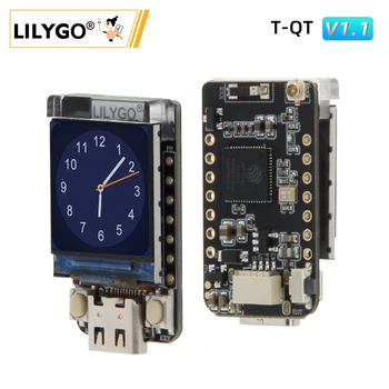 Lılygo® T-qt V1.1 esp32-S3 GC9107 0.85 İnç LCD Ekran Modülü Geliştirme Kurulu WİFİ Bluetooth Tam Renkli IPS 128*128 Ekran