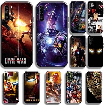 Marvel Avengers Demir Adam telefon kılıfı İçin Huawei Onur 10 10i 9 9A 10X 9X 8X Pro Lite TPU Funda Kılıfları Kabuk Yumuşak Siyah