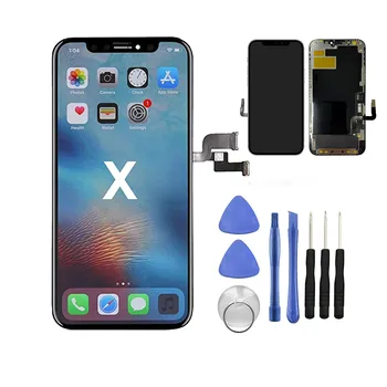 OLED Ekran iPhone X XS XR 11 12 LCD Ekran iPhone 11 Pro XS Max Dokunmatik Ekran Digitizer Meclisi Değiştirme Araçları İle