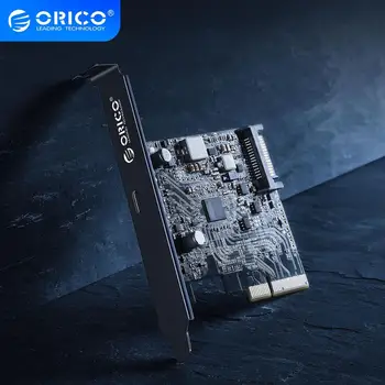 ORICO SuperSpeed 20Gbps PCI-E ekspres kart Tip C Genişleme Kartı 2 Port USB 3.2 Gen2 ile 15pin Güç Windows 8 için 10