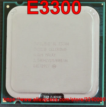 Orijinal Intel CPU Celeron E3300 İşlemci 2.50 GHz/1 M / 800 MHz Çift Çekirdekli Soket 775 ücretsiz kargo hızlı gemi