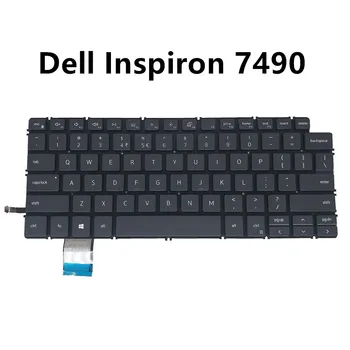 Orijinal laptop dell için klavye Inspiron 14 7000 7490 UI İngilizce siyah gümüş arka ışık 08GH4P PK132KD1A01 02PYG9 PK132KD1B01