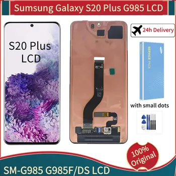 Orijinal Süper AMOLED Ekran Samsung Galaxy S20 Artı G985F lcd ekran dokunmatik ekran Digitizer İçin Galaxy S20 + Onarım Parçaları