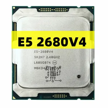 Orijinal Xeon E5 2680 V4 LGA 2011-3 CPU İşlemci 2.4 Ghz 14 çekirdekli ve 28 konuları 120 W E5-2680V4 Ücretsiz Kargo