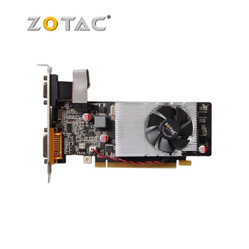 Orijinal ZOTAC 210 1G N210 1GB Grafik Kartları 64Bit GDDR3 Ekran Kartı nVIDIA Geforce GPU için Küçük Fan G210 GT210 Dvı VGA Kullanılan