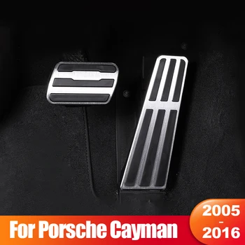 Porsche Cayman için 987 981 2005 2006 2007 2008 2009 2010 2011 2012 2013 2014 2015 2016 Araba Yakıt Fren Pedalları Kapak Aksesuarları