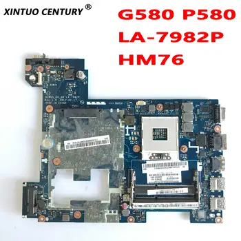 QIWG5_G6_G9 LA - 7982P Anakart İçin Lenovo Ideapad G580 P580 Laptop Anakart HM76 15.6 İnç DDR3 %100 % Test Çalışma