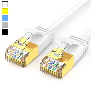 RJ45 İnternet Kablosu Cat6 Ethernet Kablosu RJ45 UTP Ağ Yama Kablosu Cat6a Lan Kısa Kablo 0.5 m 1m 2m 3m 5m Siyah Beyaz Mavi