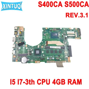 S400CA ASUS S400C S500C S400 S500 S500CA laptop anakart I5 I7-3th CPU 4GB RAM REV. 3. 1 DDR3 %100 % test edilmiş
