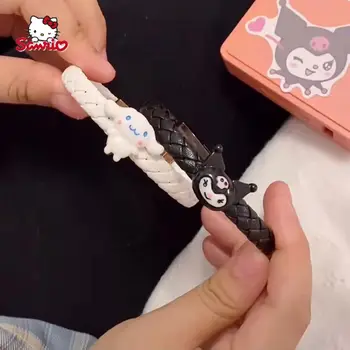 Sanrio melodi Kuromi veri kablosu için iPhone bilezik bilezik yaratıcı karikatür çift yeni şarj kablosu