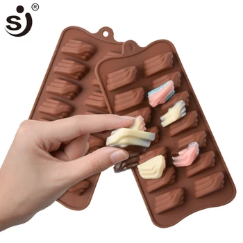 SJ 3d Kek Süslemeleri Aracı Silikon Kalıpları Çikolata Kalıpları Şeker Çubuğu Kek Kalıbı Jöle Puding Pişirme DIY Köpük