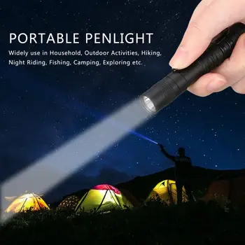 Taşınabilir Mini Su Geçirmez Penlight 2000LM LED güçlü torch AAA Pil Güçlü LED Açık Hava Etkinlikleri Kendini savunma el feneri
