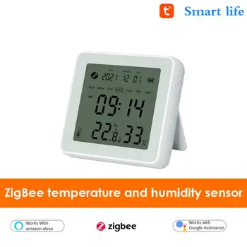 Tuya Akıllı ZigBee Evrensel IR Uzaktan Sıcaklık Nem Sensörü Klima TV AC Alexa ile Çalışır,Google Ev Yandex