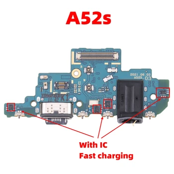 USB Şarj Portu Flex Kablo Samsung Galaxy A52S A528B A528 Şarj Dock Bağlantı Kurulu Şerit Kablo Modülü Onarım