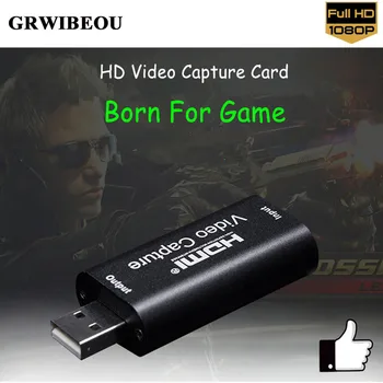 Video Yakalama Kartı HDMI Uyumlu Video Yakalama Kartı Akış Kartı Yakalama USB 2.0 Kart Kapmak Kaydedici PS4 Oyun DVD
