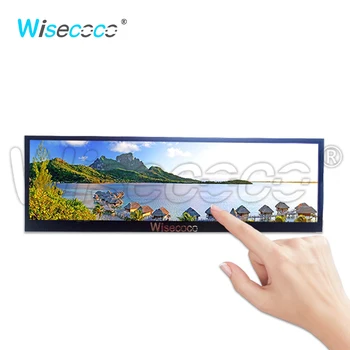 Wisecoco 12.6 İnç Uzun Şerit Ekran 1920x515 Dokunmatik lcd monitör İle Kılıf NV126B5M-N41 IPS Ekran Laptop Notebook için Aıda 64