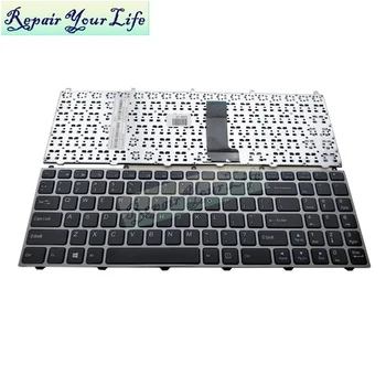 X3P K610D ABD dizüstü klavye için Haier HASEE için P/N:MP-12N73US-4305 6-80-W65S0-010-1 gümüş gri çerçeve yeni