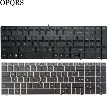 Yeni İngilizce ABD dizüstü Klavye hp EliteBook 8560p 8570P 8560B 6560b 6565b 6560P işaretleme çubuğu İle siyah / gümüş
