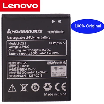 Yeni Lenovo 100 % Orijinal Pil BL222 Lenovo S660 S668T S 660 668T 3000mAh 3.8 v Yüksek Kaliteli Li-ion cep telefonu Pilleri