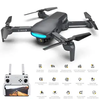 Yeni LU3 GPS Drone 8K HD Profesyonel Çift HD Kamera FPV Hava Fotoğrafçılığı Çekirdeksiz Motor Quadcopter Oyuncaklar Çocuk Hediye Katlanabilir Drone